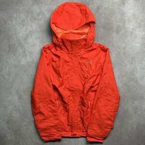 The North Face Hooded Rain Jacket HYVENT Women's Size Medium Orange